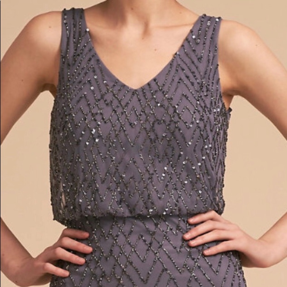 BHLDN Blaise Dress Size 8 Hydrangea Worn Once